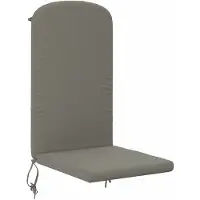 vidaXL Kussen voor Adirondack-stoel GEMERT 100% Polyester Grijs