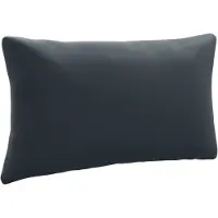 vidaXL Rugkussen PUTTEN 100% Polyester Donkerblauw 70 x 40 x 15 cm