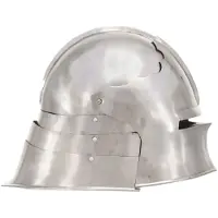 vidaXL Ridderhelm middeleeuws replica LARP staal zilverkleurig