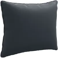 vidaXL Rugkussen PUTTEN 100% Polyester Donkerblauw 50 x 40 x 15 cm