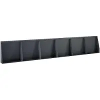 vidaXL Keermuur 6 st 40 x 12 x 40 cm Staal Antraciet
