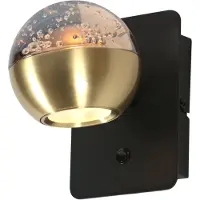 Steinhauer Led Wandlamp Belluno Messing Met Glas Dimbaar
