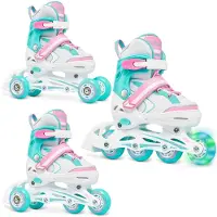 Raven Lia 3-in-1 Kinder Skates/Schoenen Maat 27-30 LED Wielen