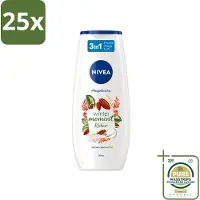 Nivea 25 x - Douchegel - Winter Moment Cacao - 250 ml - Wasstrips - Douchegel - Winter Moment - Cacao - Verzorgende Douchegel - Huid Verzorging