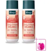 Kneipp 2 x - Douchegel - Body & Mind Balance - 200 ml - Bulkverpakking - Douchegel - Douchemop - Balans