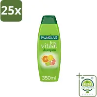 Palmolive 25 x - Shampoo - Fris Vitaal - Citrus - Ontspannend & Fris - 350 ml - Grootverpakking - Vaatwasstrips - Shampoo Voor Haar - Citrus Shampoo - Fris Haar - Vitaliteit Haar - Volume Haar