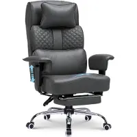 GTPLAYER - Gaming Stoel - Multifunctioneel met Voetensteun en Kunstleer 130kg - Beige