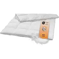 Sleepling Warme donsdeken, 135x200 cm, 20% dons / 80% veren, gestikte deken,