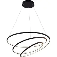 Fantasia BOA Pendel 88W SMD hanglamp zwart - dimbaar - 3000K - 730 mm