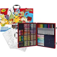 Crayola - Pokémon-kunstenaarskoffer, Creatieve Set met 115 Delen, vanaf 5 jaar