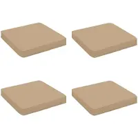 vidaXL 4-Piece Zitkussens VUGHT 4 st 100% Polyester Zand
