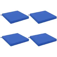 vidaXL Zitkussens SOEST 4 st 100% Polyester Koninklijk Blauw
