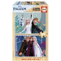 Educa Frozen Houten Puzzels 2 x 25 Stukjes