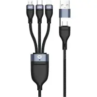 Conceptronic USB-C/A 3.0-kabel - - 3-in-1 - 60 W - 1,50 m - 480 Mbps