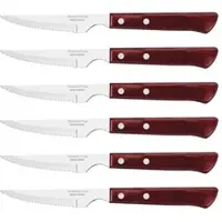 Tramontina Steak- of Pizzamessenset Spaanse Stijl Rood (Set van 6)