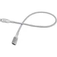 Equip 128375: USB-C 3.2 kabel, mannelijk naar mannelijk, verlengstuk, 0,50 meter, 5A, 4K/60Hz