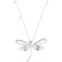Swarovski Ketting lichtblauw / zilver / wit
