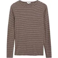 s.Oliver Shirt beige / donkerbruin