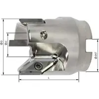 Format Opsteekfrees 90G für Alu, Z3 met IK D 50mm