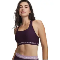 Under Armour Crossback Mid Bra-PPL Dames Sportbeha - Paars Echo - Mauve Roze