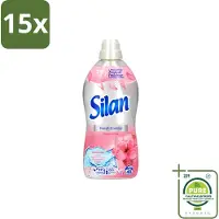 Silan 15 x – Wasverzachter – Fresh Control Floral Crisp – 1056 ml - Grootverpakking - Vaatwasstrips - Wasverzachter - Frisheid - Bloemige Geur - Wasmachine - Textiel Verzachter
