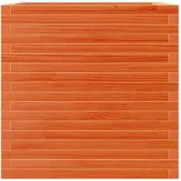 vidaXL Plantenbak 70x70x68,5 cm massief grenenhout wasbruin