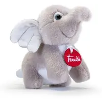 Trudi - Trudino Knuffel Olifant Deluxe 17 cm - Handgemaakt in Italië - Pluche knuffel - Knuffeldier voor jongens en meisjes - Grijs - 17x14x9 cm maat XS
