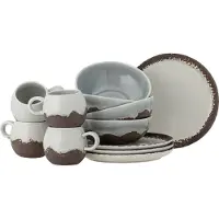 Bloomingville Paula ontbijt servies set van 12 stuks bruin - 82060940