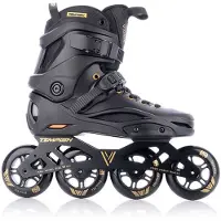 Tempish Viber L.E. 90 Skeelers Volwassenen - 4x90mm Wielen - Fitness / Speed Inline Skates - Zwart Goud - Maat 39