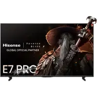Hisense 55E7S PRO SmartTV - 55 inch - 4K Hi-QLED - 2026 - Native 144Hz Game Mode - Hi-QLED Colour - Built-in Subwoofer - AI Picture - AI Smooth Motion - AMD FreeSync Premium - Dolby Vision Atmos