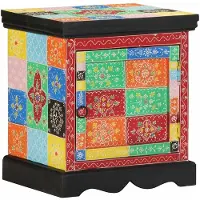 vidaXL Nachtkastje 40x35x45 cm massief mangohout mango