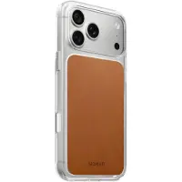 Nomad Transparant Leren Hoesje Horween iPhone 18 Pro Max Saddle - NM017736858