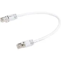 Amazon Basics A. Basis, snelle patchkabel, RJ45, Cat7, Gigabit Ethernet, wit, 0,3 meter, 5 stuks