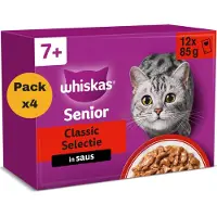 Whiskas Kattenvoer - Senior 7+ - Classic Selectie in Saus - 48x85g