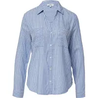s.Oliver Blouse blauw / wit