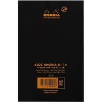 Rhodia Notitieblok No14 A6+ Geruit - Zwart
