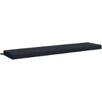 vidaXL Bankkussen SOEST 100% Polyester Donkerblauw 180 x 40 x 8 cm