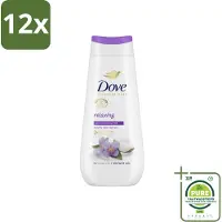Dove Douchecrème - Relaxing - Kokos & Jasmijn - 225 ml - Voordeelverpakking - 12 stuks - Douchegel - Verzorgend