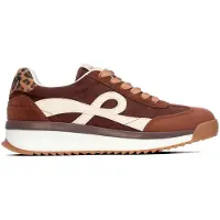 Refresh Dames Sneakers 176232 bruin (38), Plat, Veters, Casual 17623201-MARRON
