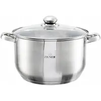 Zilner Grote Zilveren Kookpan 20L 36cm met Deksel - Geschikt voor Inductie