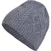 Falke Ski Cable Beanie sneldrogend warm wol muts heren grijs - maat ONESIZE