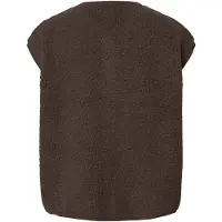 Pieces Bodywarmer 'PCKatty' chocoladebruin