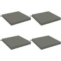 vidaXL Zitkussens SOEST 4 st 100% Polyester Grijs 70 x 70 x 7 cm