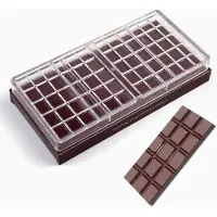 Trend Chocolade vorm - Chocolade reep - Chocolade Mal - Mallen Bonbonvorm Vorm - Chocolademal Callets Vormen - Grote Vierkanten