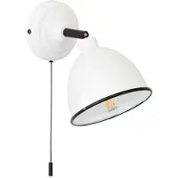 Brilliant Wandlamp Telio, dimbaar, wit / opaal, Woon-/ Eetkamer, metaal, wandlamp