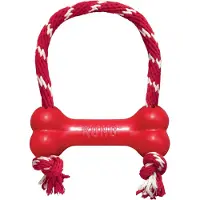 Kong goodie bone met touw - 7-16 kg 18x4,5x6,5 cm - Honden speelgoed