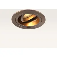 LUSENZ Inbouwspot Orano caramello - Diameter 92mm - Rond - GU10-fitting - IP20 voor binnen - Bruin - Met doorlusbedrading