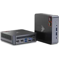 NiPoGi E3 Mini PC - АMD Ryzen 5 3501U( tot 3,7 GHz) - 16GB DDR4 512GB SSD - Windows 11 Pro - WiFi 5 - Zwart