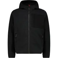 CMP - Jacket Fix Hood 36P3087 - Fleecevest 52, zwart
