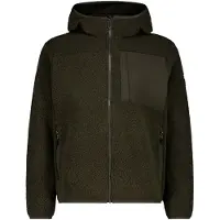 CMP - Jacket Fix Hood 36P3087 - Fleecevest 58, olijfgroen/zwart